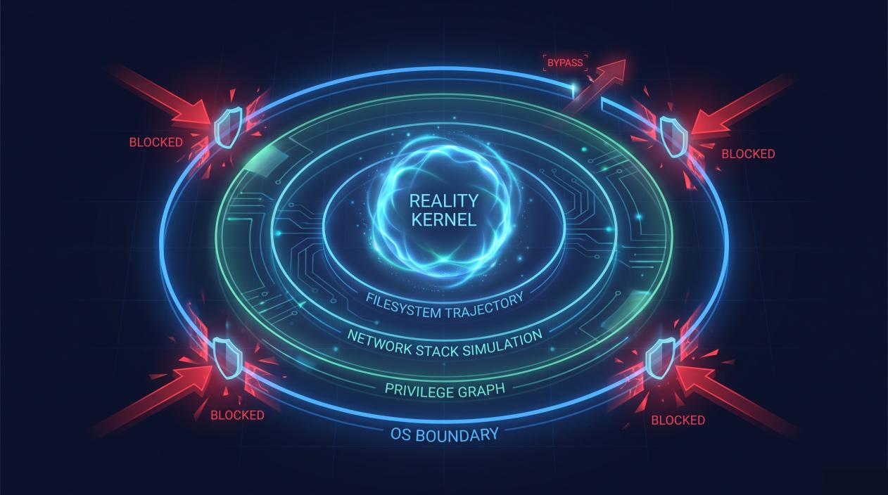 Reality Kernel — sandbox boundary with blocked attacks and one bypass
