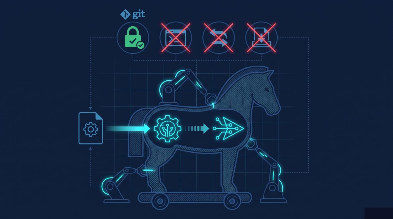 Git Trojan Horse — trusted binary weaponized via config