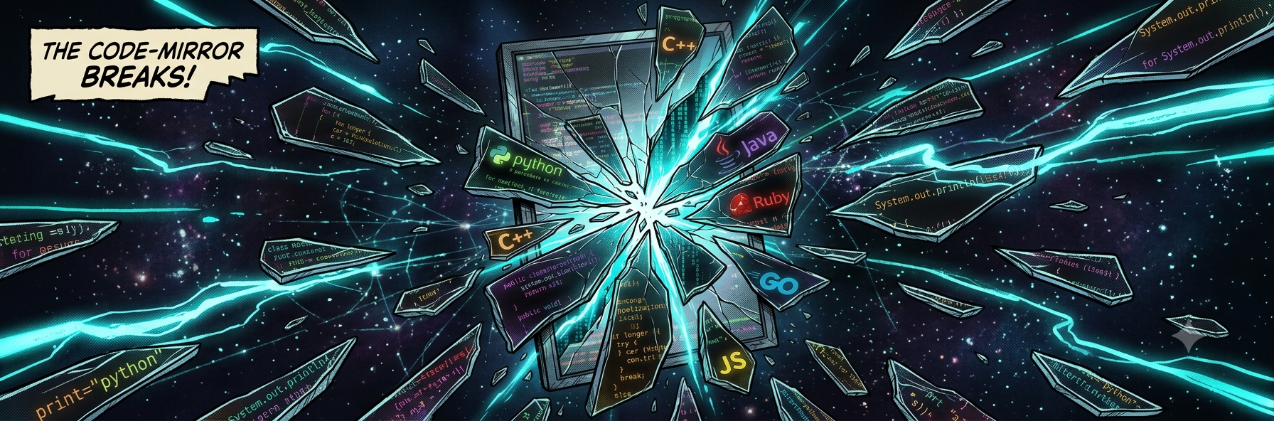 Shattered code mirror